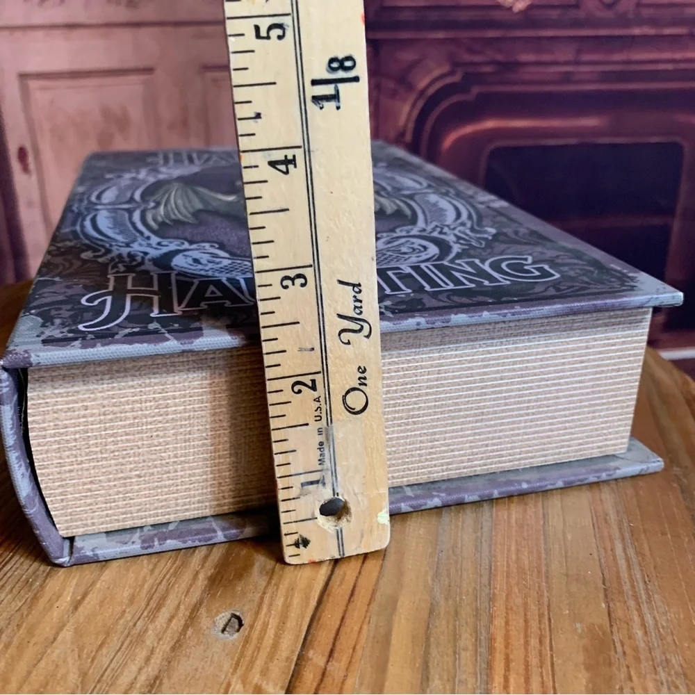 Happy Haunting Halloween Faux Book Decor Remote Control Storage Stash Decor - Picture 12 of 12
